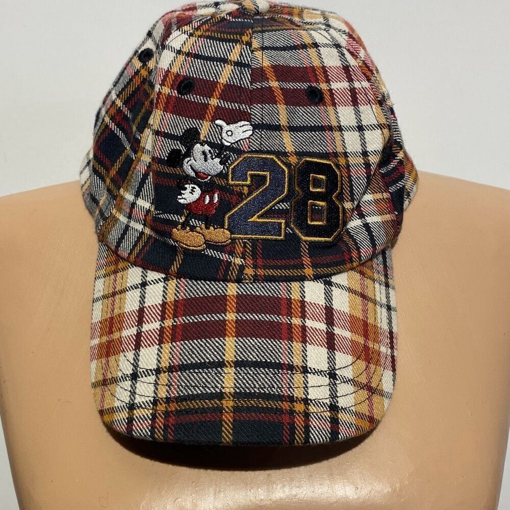 Disney Parks Authentic Original Embroidered Mickey Mouse Strap Back Baseball Cap